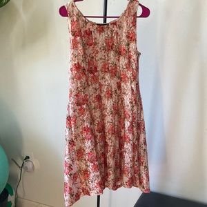 Perceptions petite size PL lace floral print dress. Like new
